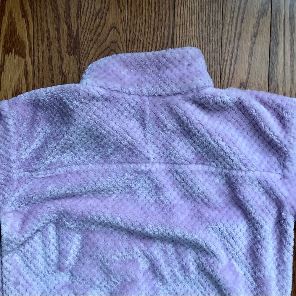 Columbia Fireside Sherpa Sweatshirt Sweater Lavender half zip Girl's Size XL - Picture 9 of 10